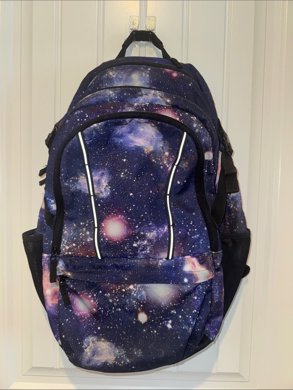Lands' End Galaxy Print Backpack in Navy and Purple